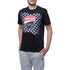 T-shirt nera con bandiera a scacchi Ducati Corse Athos, Abbigliamento Sport, SKU a722000138, Immagine 0